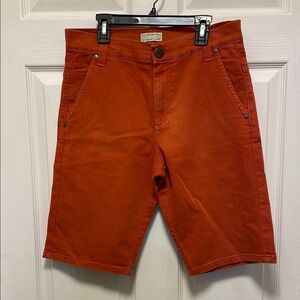 Damyller | Brazilian | Flat Front |Burnt Orange |Bermuda Shorts |Denim |Size 28